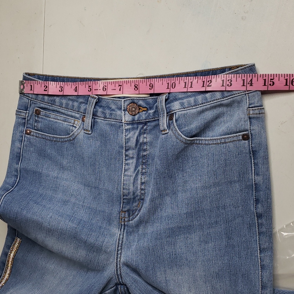 Soft Surroundings The Ultimate Skinny Embellished Cropped Pants Size 8 Casual - Picture 11 of 16